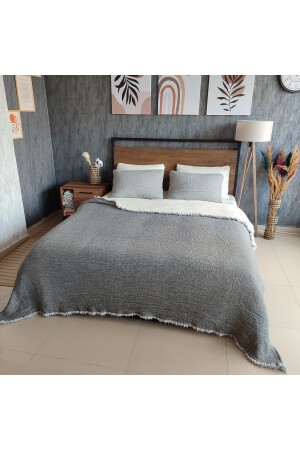 MNZ-6 طبقة موسلين واحد 170x230 كيلت/1 قطعة 50x70cm وسادة قضية 6 طبقة متعددة موسلين - Destinyhometex