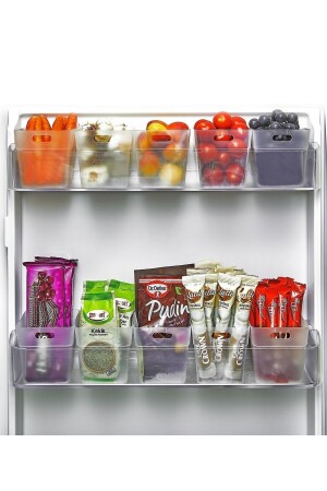 6 Lı Buzdolabı Içi Mini Düzenleyici Kutu Organizer - Buzdolabı Kapak Düzenleyici - Safe Group
