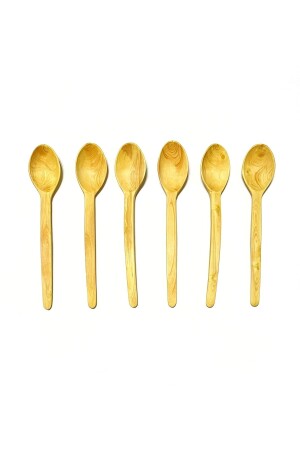 6 Lı Şimşir Yemek Yeme Kaşığı Seti-ağaç Tahta Ahşap Kaşık YNGN6ŞMŞRYMK81 - Kitchen Mania