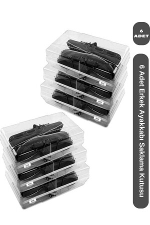 6 Men's Shoe Boxes - Viyalente
