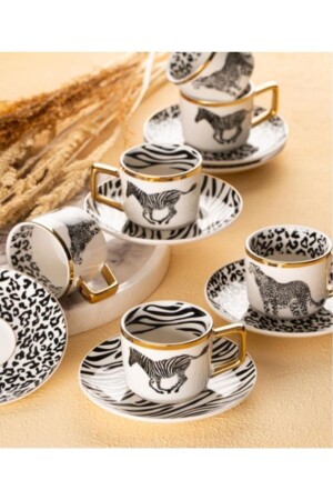 مجموعة من 6 كوبات قهوة من طراز MNZ-Elegance HXF-05082/12 - Acar