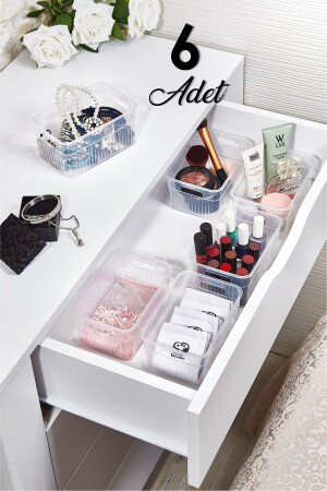 6 Multi-Purpose Drawer Organizer Transparent - Grimor Life