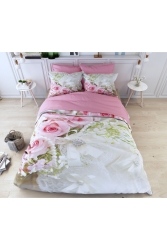 6 Parça Incili Gül Çift Kişilik Nevresim Takımı 2023589641232772 - ALACA HOME COLLECTİON