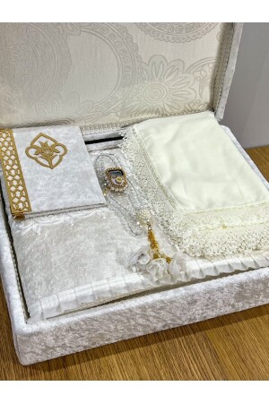 6 Parça Kadife Seccade Takımı Çeyizlik Bohça Sandıklı Gelin Damat Seti - Ayhanhome