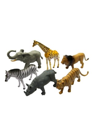 6 Piece 13 Cm Animal Set Wild Animals P29099S1368 - Vardem