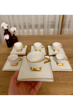 6 Piece Athens Series Gold Gilded Luxury Coffee Cup Ymk273722 - CARMEN SOFT paris