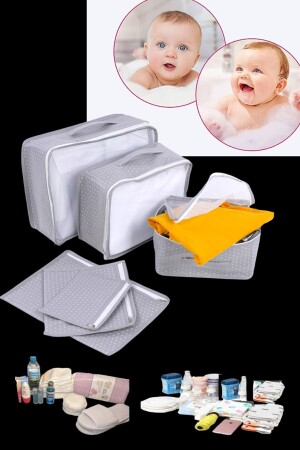 6 PIECE BABY CARE Bag Baby Birth Bag - Maomao
