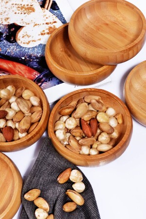 6-Piece Bamboo Snack Bowl 10 cm PECRZ-1010 - Porselen Diyarı