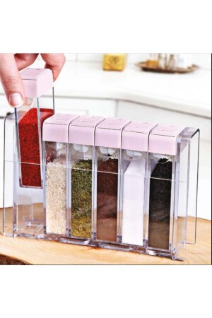 6-Piece Camping Picnic Spice Set with Acrylic Stand 25697889487 - Genel Markalar