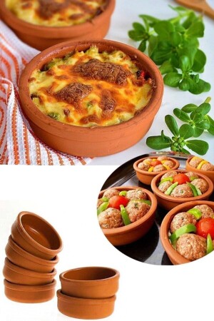 6-Piece Clay Casserole Set Rice Pudding and Casserole Bowl.: AYVER-98215-2182 - Hyd 