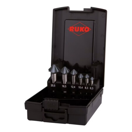 6-piece countersink set RUKO HSS RUnaTEC 4S 90° - Ruko
