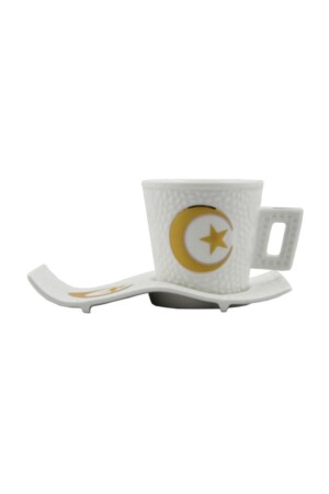 6-Piece Cup Set Crescent and Star Porcelain - Wavy 005941 - Lavin