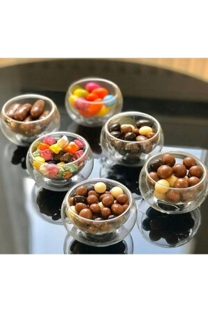 6-Piece Double Walled Mini Sauce Bowl, Dragee, Turkish Delight, Snack Bowl SF0709 - safestore