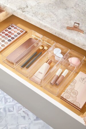 6 Piece Drawer Set Organizer Jewelry Cosmetics Hobby Material Organizer - Hayveys