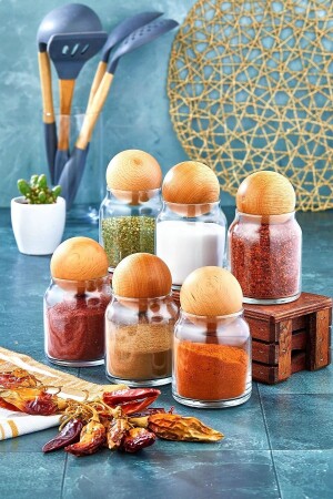 6-Piece Glass Jar with Lids FBZ-VTB-20CC - FBZhome