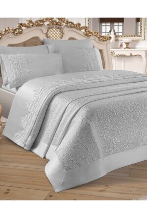 6 Piece Gray Pique Set updk - ABS