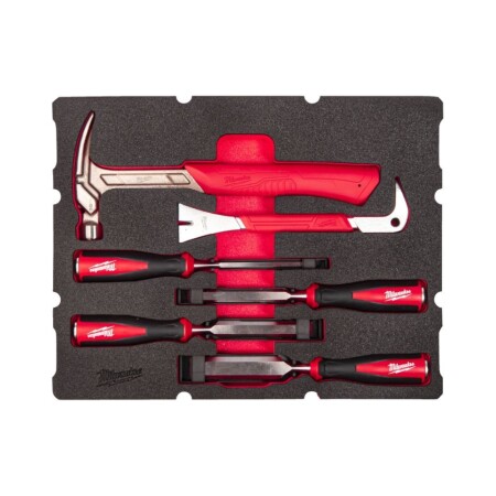 6-piece hammer and crowbar set for MILWAUKEE Packout drawer - Milwaukee Packout