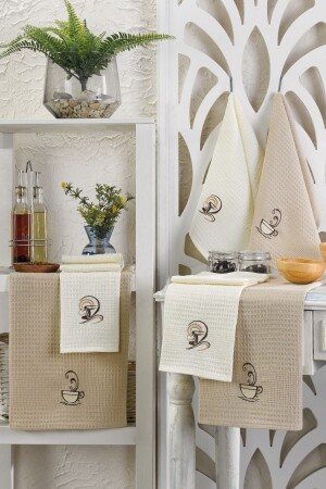 6-Piece Kitchen Tea Towel Coffee Set - Rebeka
