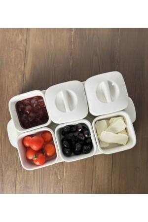 6-Piece Luxury Porcelain Breakfast Set with Tray and Cover Breakfast Set - Pembelia Life