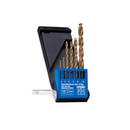6-piece metal drill bit set PFERD DIN338 HSSG N Inox 6TLG - Pferd