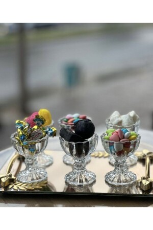 6-Piece Mini Coffee, Turkish Delight, Sugar Bowl and Treats Bowl - Clasavm