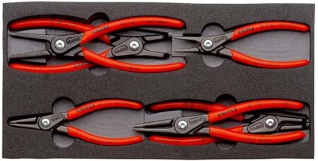 6-piece precision pliers set for locking rings KNIPEX 002001V02 - Knipex