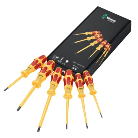 6-piece screwdriver set for electricians WERA Kraftform VDE 1060 i/1062 i/6 PH - Wera