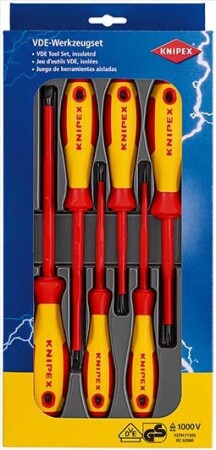 6-piece screwdriver set KNIPEX VDE 002012V01 - Knipex