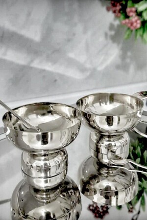6-Piece Silver Turkish Delight, snack and ice cream holder VP256936 - Vipkitchen