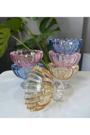 6-Piece Snacks, Breakfast, Jam, Dessert Cup, Ice Cream, Presentation Bowl 2022-6 - P H Panayır Home