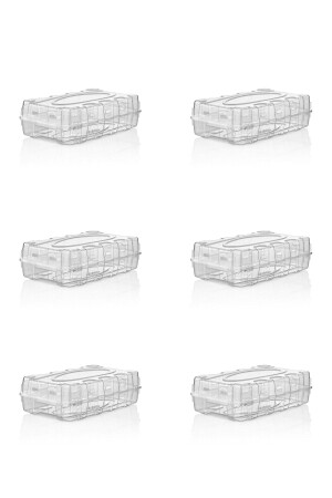6-Piece Transparent Women's Shoe Box MRD498 - Gretta
