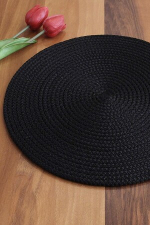 6 Pieces Black Tableware / Placemat Luxury Presentation Plate - Deka Home