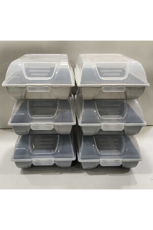 6 Pieces Breathable Design Locked Cover Shoe Storage Box - Albak Life