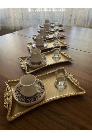 6 Pieces Coffee Serving Tray (plastic) 8888 - DECOOR MALL
