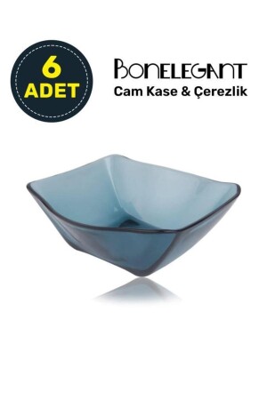 6 Pieces Dark Blue Glass Bowl & Snack Bowl BNL023 - Bonelegant