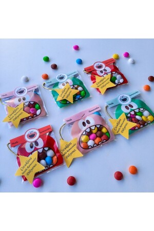 6 Pieces Ramadan Gift For Children - Colorful Gift Package Bonibon Chocolate Candy For Ifrarlik - Atolye Doruk