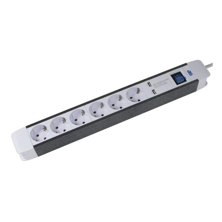 6-socket extension cord AS-SCHWABE 1.5m - AS-Schwabe