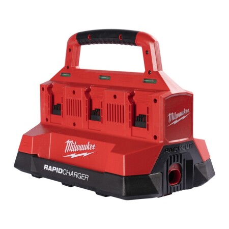 6-station rapid battery charger MILWAUKEE M18 PC6 Packout - Milwaukee Packout