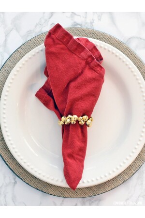 6-teiliger Jingle Bells Serviettenring 1707 - Emtory Home