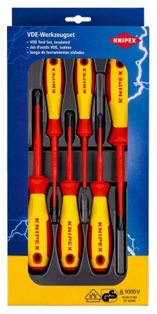 6-teiliges Schraubendreher-Set KNIPEX VDE 002012V04 - Knipex