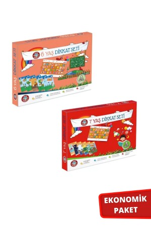 6 Year Old Attention and 7 Year Old Attention Set Double Pack - Çocuk Akademi