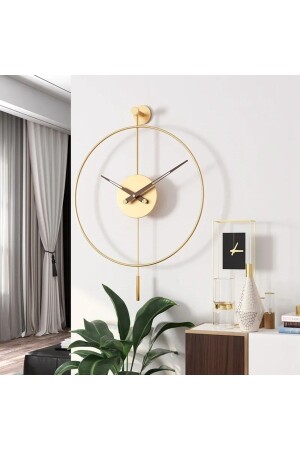 60 Cm Gold Tiktok Quartz Mekanizmalı (CEVİZ 35 CM AKREP YELKOVAN) Modern Dekoratif Duvar Saati tiktokGold69 - MetaQuartz Aksesuar
