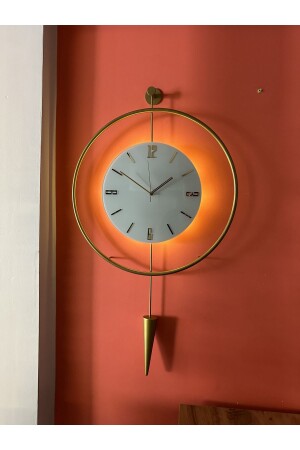 60 cm XXL MasiPPi Crystal Series Wall Clock (Battery Powered LED) - Modern Decorative Metal Glass Wall Clock - Metaquartz Aksesuar