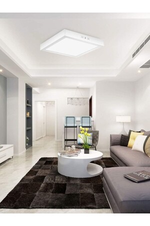 60 x 60 oberflächenmontiertes 54-Watt-LED-Panel, weißes Licht 6500 K – weißer Rahmen, homogene Beleuchtung, 60 cm x 60 cm LED-2000 - Gökyüzü Panel