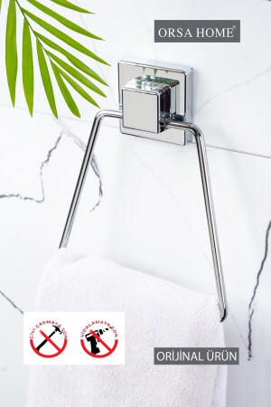 602 Square Adhesive Triangle Towel Holder Chrome - Orsa Home