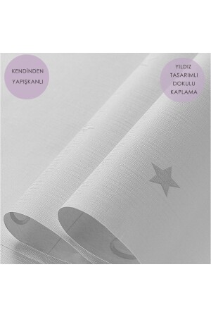 60cm×100cm Self-Adhesive Star Wallpaper Children's Room Covering Cabinet - Technosmart