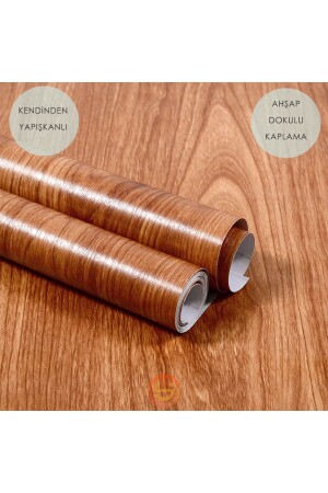 60cm×100cm Self Adhesive Wood Look Covering Paper Kitchen Cabinet Table Wall - Technosmart