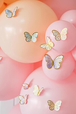 60er Jahre Macaron Schmetterling Partydekoration - Le Mabelle