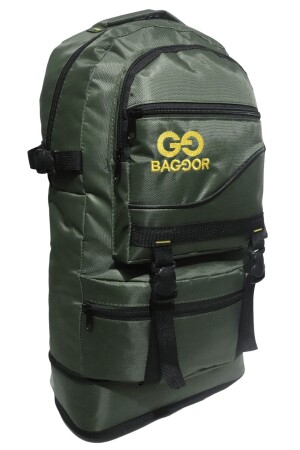 65 l Faltenbalg Dunkelgrüner wasserdichter Laptopfach mit mehreren Fächern Camper-Reise-Bergsteiger-Rucksack 46456346346 - Baggor