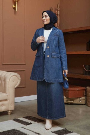 6633- Classic Denim Jacket Dark Blue - Neways